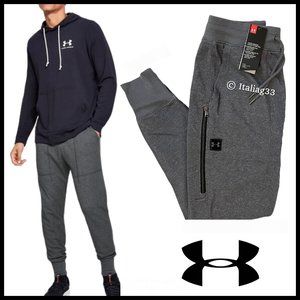 Under Armour UA Terry Jogger Pant Men S Drk Gray Speckle Athleisure 1347283 NEW!